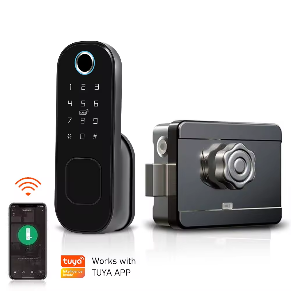 Enrique Tuya High Security Waterproof Outdoor Double Ttlock Electric Keyless Biometric Digital Finge