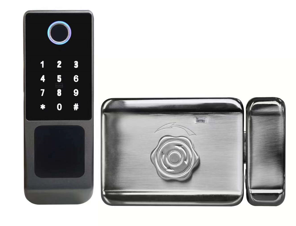 Enrique Tuya Outdoor waterproof aluminium doors Security APP Access Smart Keyless Fingerprint Smart 