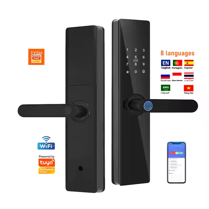 Enrique Factory Price Tuya Wifi Smart Lock Electronic Biometric Fingerprint Keyless Digital Lock Key